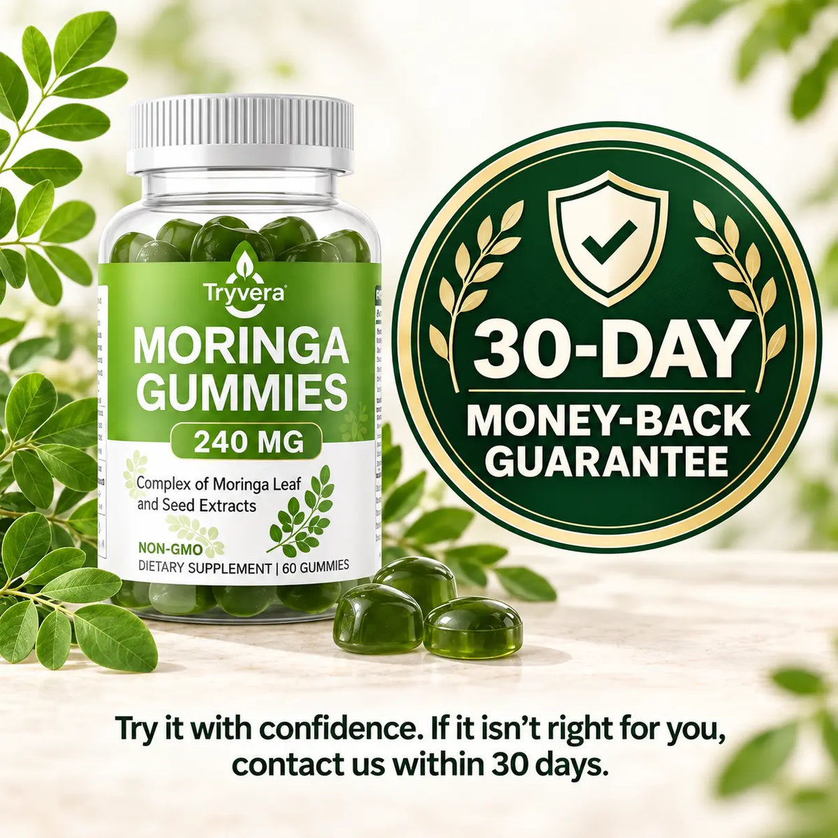 Fuller Bottles in 5 Days With the 13-Nutrient Moringa Gummy